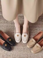 Genuine leather loafers for women - Image 7