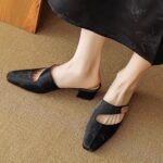 Chinese style baotou half slippers for women - Image 4