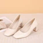 Nude patent leather single shoes women's - Image 5