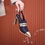 Color matching closed toe half slippers for women - Image 3