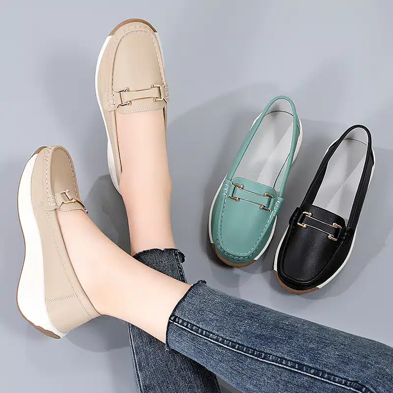 O1CN018u0CSb2GpMtbI7Eql_!!1670189064-0-cib Soft thick sole height increasing platform loafer shoes - Image 1