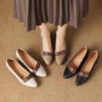 French style shallow-mouth shoes for women