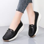 Soft thick sole height increasing platform loafer shoes - Image 2