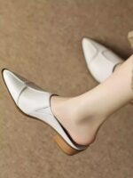 New style soft leather pointed toe slippers for women - Image 2