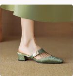 Chinese style baotou half slippers for women - Image 2