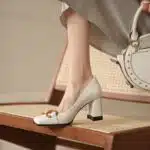 French design metal buckle retro single shoes - Image 4