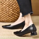 French style soft leather sole small leather shoes for women - Image 2