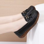 Leather shoes one-step soft sole comfortable toe shoes - Image 4