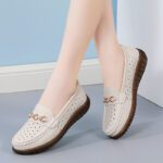 Spring and summer genuine leather toe shoes for women - Image 2