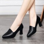 New Mid-Heel Single Shoes Women's