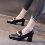 Non-slip soft bottom high heels beige