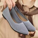 New solid color pointed toe flat heel soft sole single shoes - Image 3