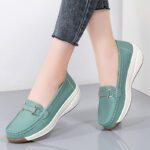 Soft thick sole height increasing platform loafer shoes - Image 5