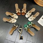 European and American Style High Heel Slippers