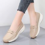 Soft thick sole height increasing platform loafer shoes - Image 4