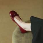 Retro Bowknot Patent Leather Toe Shoes Women's