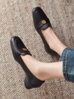 Genuine leather loafers for women - Image 5