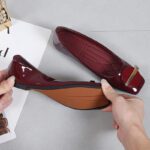 Internet celebrity shallow mouth soft leather shoes - Image 2