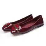 Internet celebrity shallow mouth soft leather shoes - Image 4