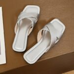 Hongtong square toe flat slippers for women - Image 4