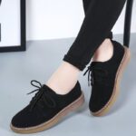 Korean style lace-up casual leather shoes - Image 2