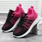 Breathable and comfortable flying woven sports shoes - Image 3