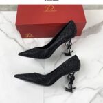 Solid color full diamond hot diamond high heels for women - Image 5