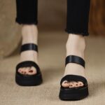 European and American women's shoes thick heel - Image 2