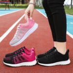 Breathable and comfortable flying woven sports shoes - Image 2