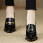 British retro casual middle mouth square head - Image 4