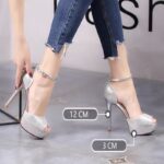 Fashionable versatile waterproof platform high heels women - Image 4