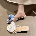 Summer New Three-dimensional Flower Stiletto Slippers - Image 3