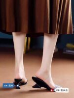 Chunky heel sandals for women to wear outside - Image 4