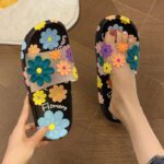 Internet celebrity summer new slippers cute non-slip flowers