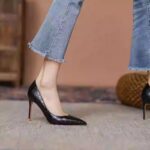 Genuine leather versatile high heels for women - Image 2