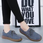 Korean style lace-up casual leather shoes - Image 3
