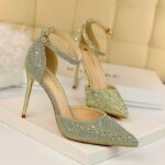 Korean version of sweet high heels stiletto high heels shallow - Image 4