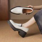 Thick-soled lazy platform shoes for women