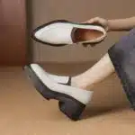 Thick-soled lazy platform shoes for women