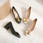 Soft leather flat shoes comfortable