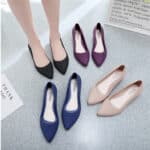 New Korean Style Pointed Toe Shallow Mouth Frosted Surface Single Shoes - Image 2