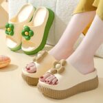 Home Korean style fashionable flower thick bottom sandals