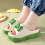 Home Korean style fashionable flower thick bottom sandals - Image 8