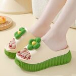 Home Korean style fashionable flower thick bottom sandals - Image 3
