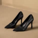 Women's black work shoes spring and autumn seasons single shoes - Image 4