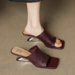 Fashionable outdoor wedge heel Roman sandals for women