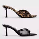 ZA women's shoes with a single strap and hollow back TRF