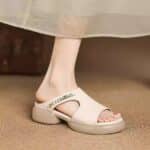 Genuine leather thick-soled sandals for women - Image 4