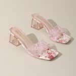 New floral print box heel - Image 6