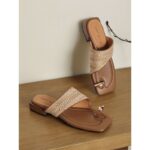 Outwear Handmade Straw Retro Vacation Style 2025 Summer One-toe Beach Half-swell Women's Homemade Woven Sandals - Image 3